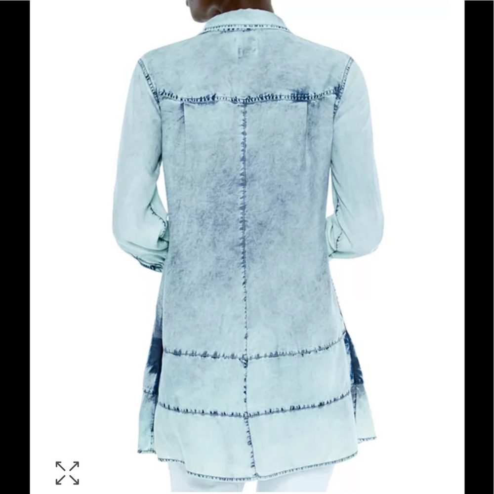NIC+ZOE Denim Skies Shirt/Mini dress Size S. NWT - Picture 6 of 6
